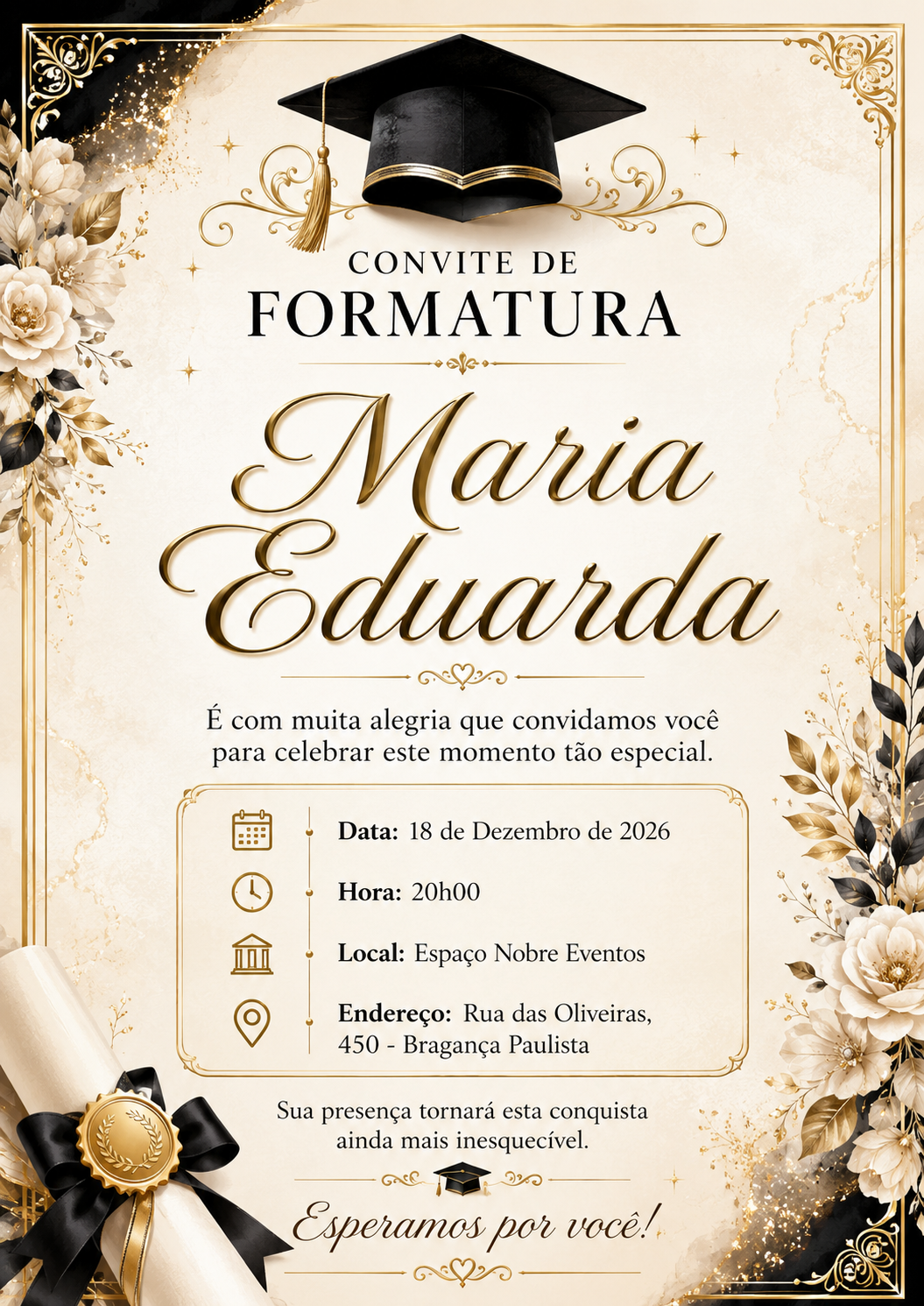 Convite de Formatura 