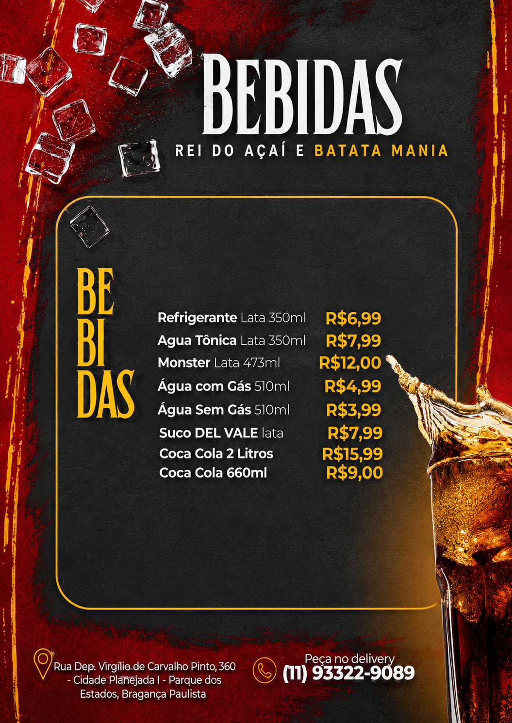 Cardápio 